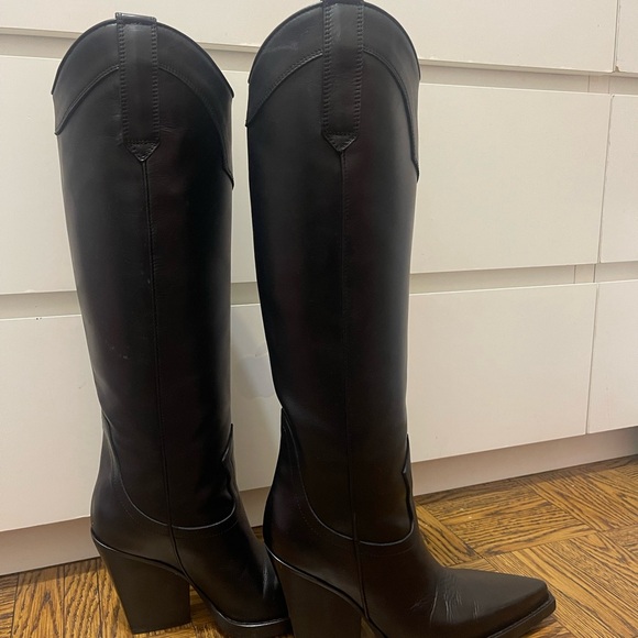 Paris Texas Black Heeled Boots - Picture 1 of 7